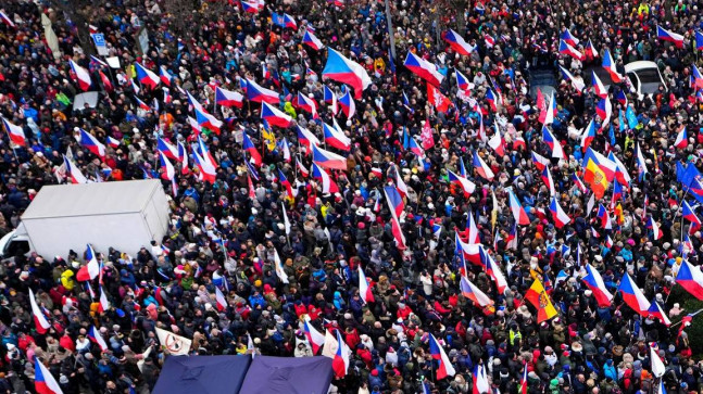 Çekya'da "yoksulluk" protestosu