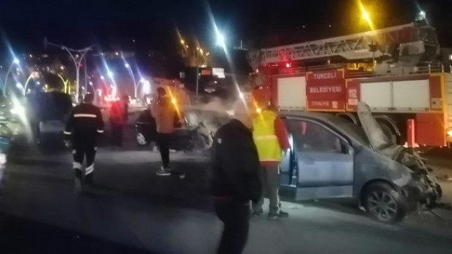 Tunceli’de trafik kazası: 5 yaralı