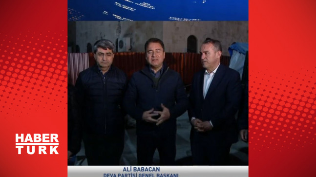 DEVA Partisi Genel Başkanı Babacan Habertürk’e açıklama yapıyor