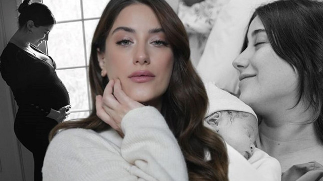 Hazal Kaya’dan kızı Süreyya ile ilk poz