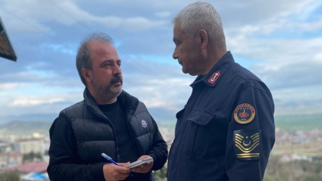 Nurdağı İlçe Jandarma Komutanı Malgır, acısını kalbine gömdü, yardıma koştu