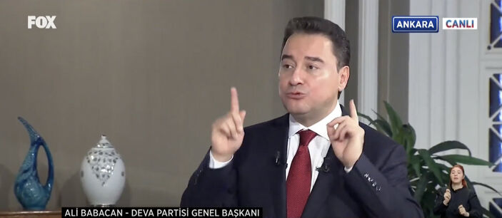 Ali Babacan'dan aday açıklaması: 30 Mart'a kadar yolu var