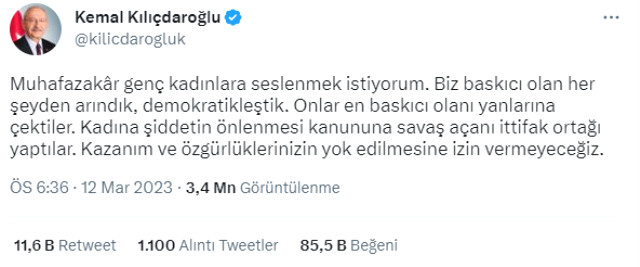 Kılıçdaroğlu, Yeniden Refah Partisi'ne göndermede bulundu! Paylaşımı alıntılayan AK Partili vekillere teşekkür etti