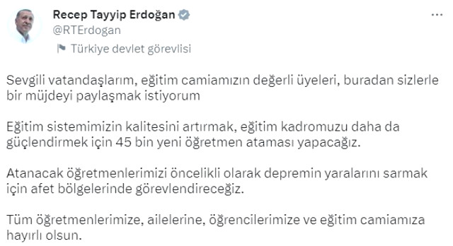 Son Dakika: 45 bin öğretmen ataması için ön başvurular ve atama tarihleri belli oldu