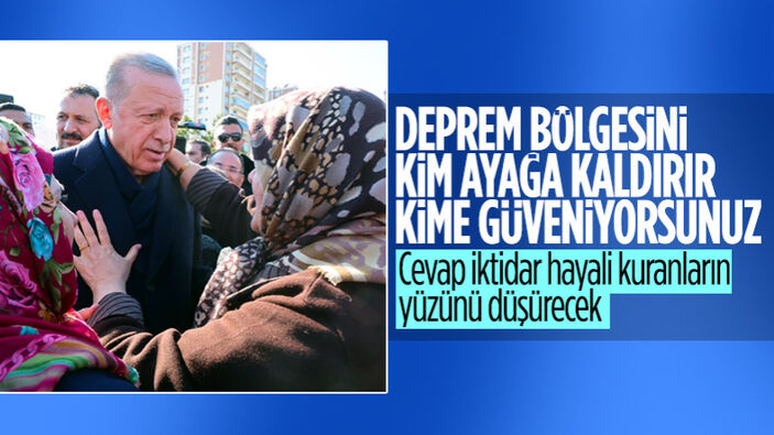 Deprem bölgesinin yeniden yapılanmasında Erdoğan'a güven yüzde 70