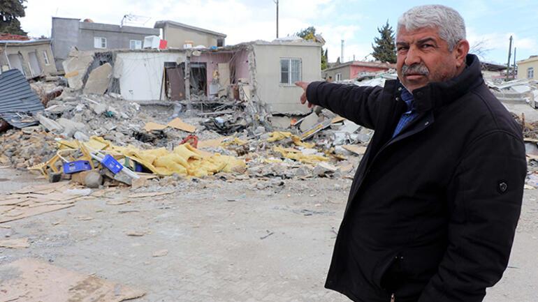 Depremde 1inci katı çöken evden eşiyle çıktı, Mucizeydi dedi