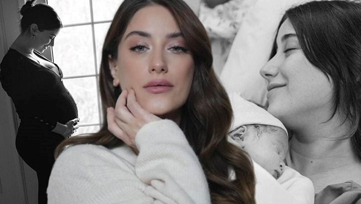 Hazal Kaya'dan kızı Süreyya ile ilk poz