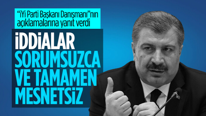 İYİ Partili doktorun salgın iddialarına Sağlık Bakanı Fahrettin Koca'dan yalanlama