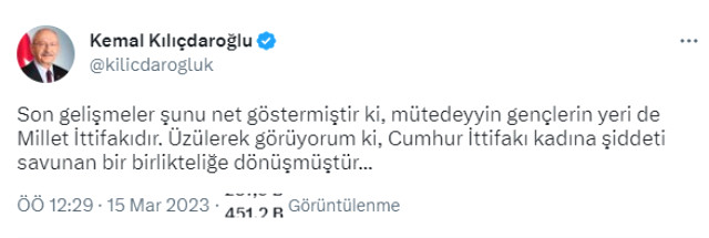 Kılıçdaroğlu: Son Gelişmeler Şunu Net Göstermiştir Ki, Mütedeyyin Gençlerin Yeri de Millet İttifakıdır.